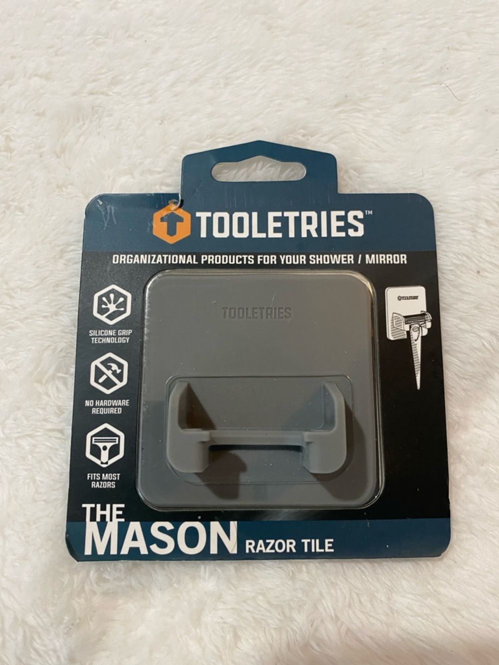 🆕 Tooletries The Mason Razor Tile Razor Holder Mirror Shower